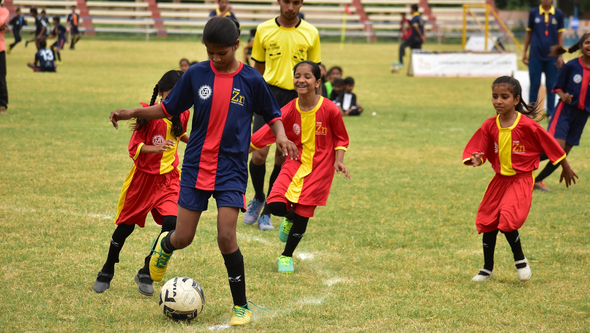 Girls come out in large numbers in Zinc Football