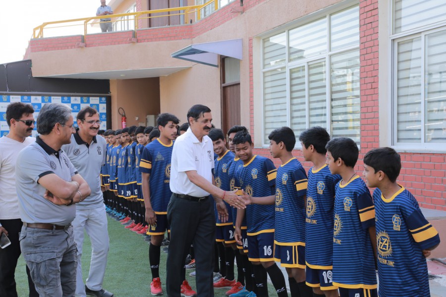Indian Football Legend Magan Singh Rajvi at Zinc Football Academy